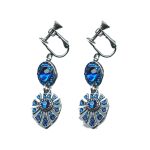Earrings By Mariana Woman Vibrant Capri Blue Swarovski Crystals - Image 2