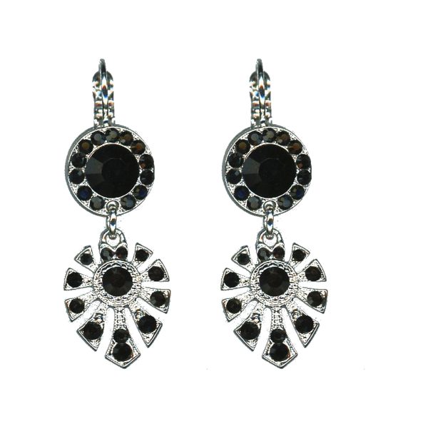 Earrings By Mariana Woman Lovely Jet Swarovski Crystals