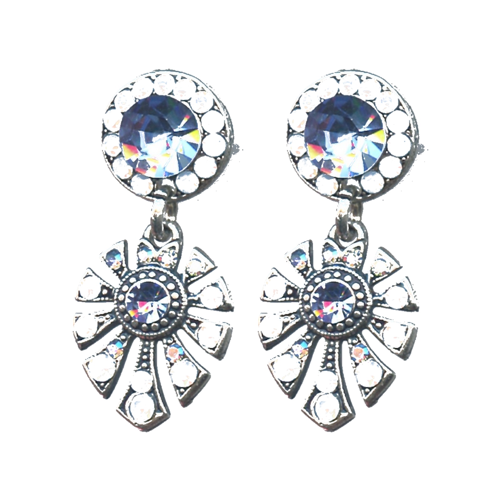 E-1514-3-285-SP6 Earrings By Mariana Woman Classic Opal Swarovski Crystals - Image 1