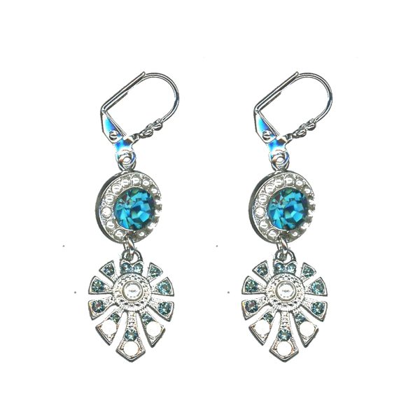 Earrings By Mariana Woman Refined Pearl and Crystals: Sapphire Swarovski Crystals