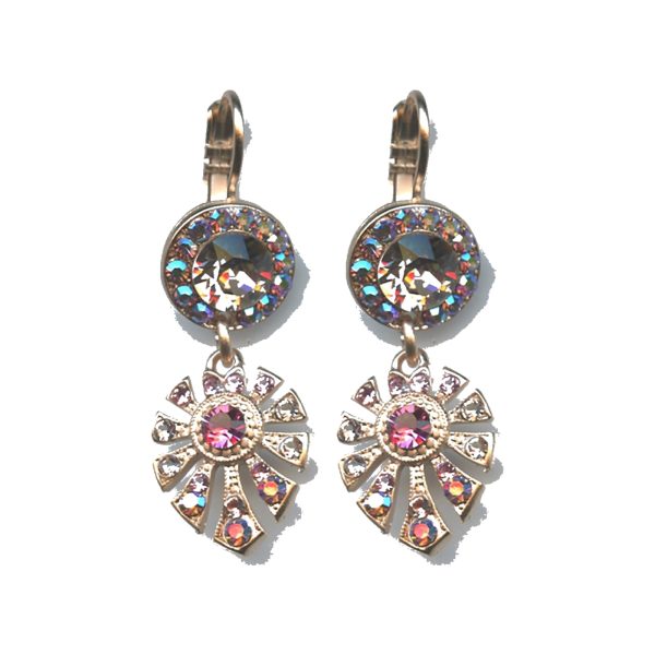 Earrings By Mariana Woman Dazzling Vintage rose Swarovski Crystals