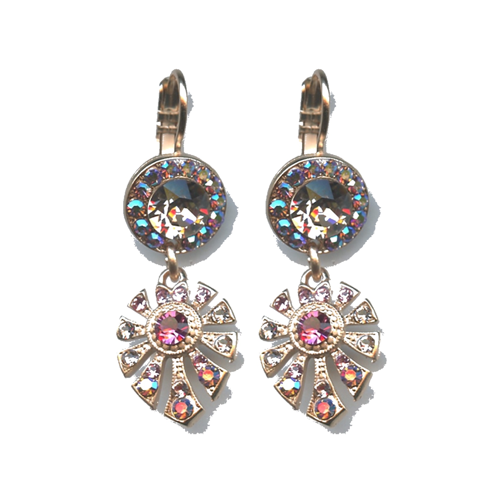 E-1514-3-319-SP6 Earrings By Mariana Woman Dazzling Vintage rose Swarovski Crystals - Image 1