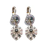 Earrings By Mariana Woman Stunning Navy Blue and Royal Blue Swarovski Crystals - Image 2