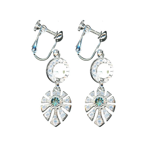 Earrings By Mariana Woman Beautiful Opal and Blue Zircon Swarovski Crystals