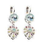 Earrings By Mariana Woman Chic Opal and Red Swarovski Crystals