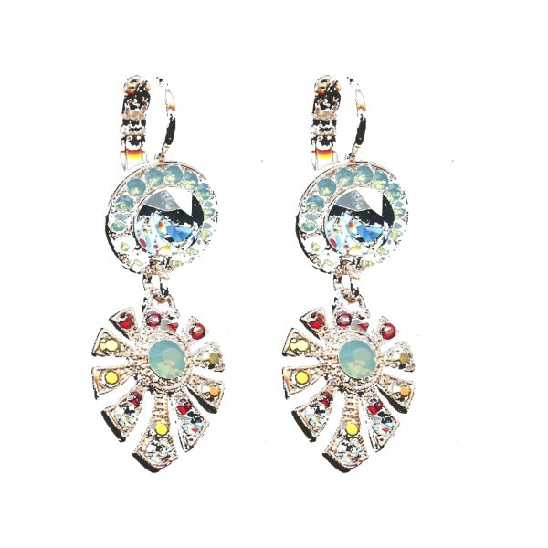 Earrings By Mariana Woman Chic Opal and Red Swarovski Crystals