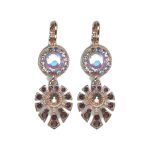 Earrings By Mariana Woman Chic Topaz and Tanzanite Swarovski Crystals - Image 2