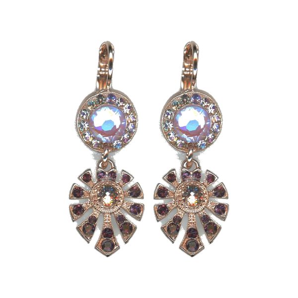 Earrings By Mariana Woman Chic Topaz and Tanzanite Swarovski Crystals