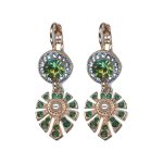Earrings By Mariana Woman Modern Peridot and Emerald Swarovski Crystals