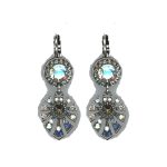 Earrings By Mariana Woman Timeless Clear and Black Diamond Swarovski Crystals - Image 2