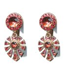 Earrings By Mariana Woman Delicate Padparadscha Swarovski Crystals