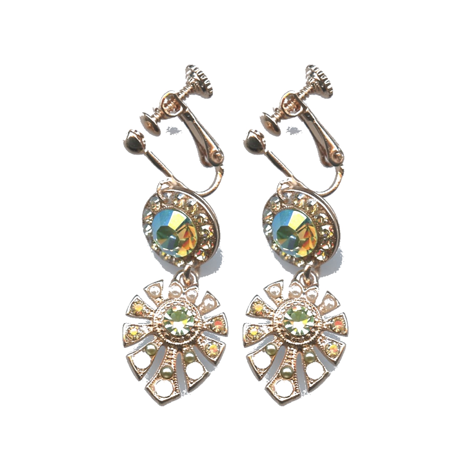 E-1514-3-627-SP6 Earrings By Mariana Woman Distinctive Pearl Swarovski Crystals - Image 1