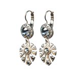Earrings By Mariana Woman Classic Hematite and Black Diamond Swarovski Crystals