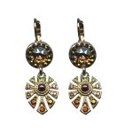 Earrings By Mariana Woman Lovely Topaz and Olivine) Swarovski Crystals - Image 2