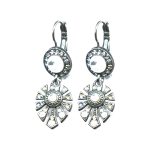 Earrings By Mariana Woman Contemporary Opal and Shell Swarovski Crystals