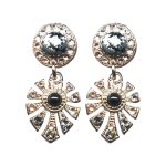 Earrings By Mariana Woman Beautiful Mineral and  Crystals : Jet and Black Diamond Swarovski Crystals - Image 2