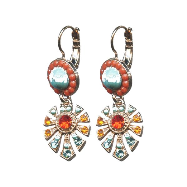 Earrings By Mariana Woman Modern Turquoise and Blues Swarovski Crystals