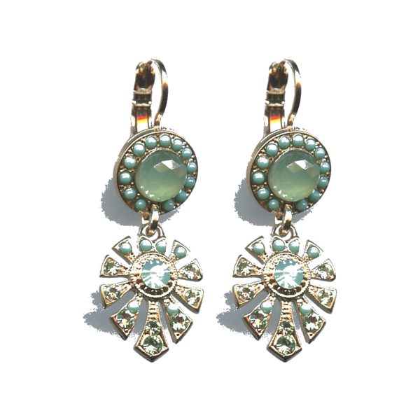 Earrings By Mariana Woman Dazzling Opal and Chrysolite Swarovski Crystals