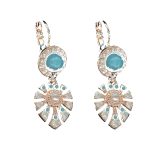 Earrings By Mariana Woman Sophisticated Turquoise Swarovski Crystals