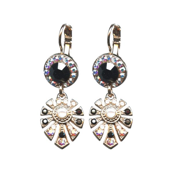Earrings By Mariana Woman Luxurious Pearl and Topaz Swarovski Crystals
