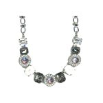 Necklace By Mariana Woman Glamorous White Opal and Black Diamond Swarovski Crystals - Image 2