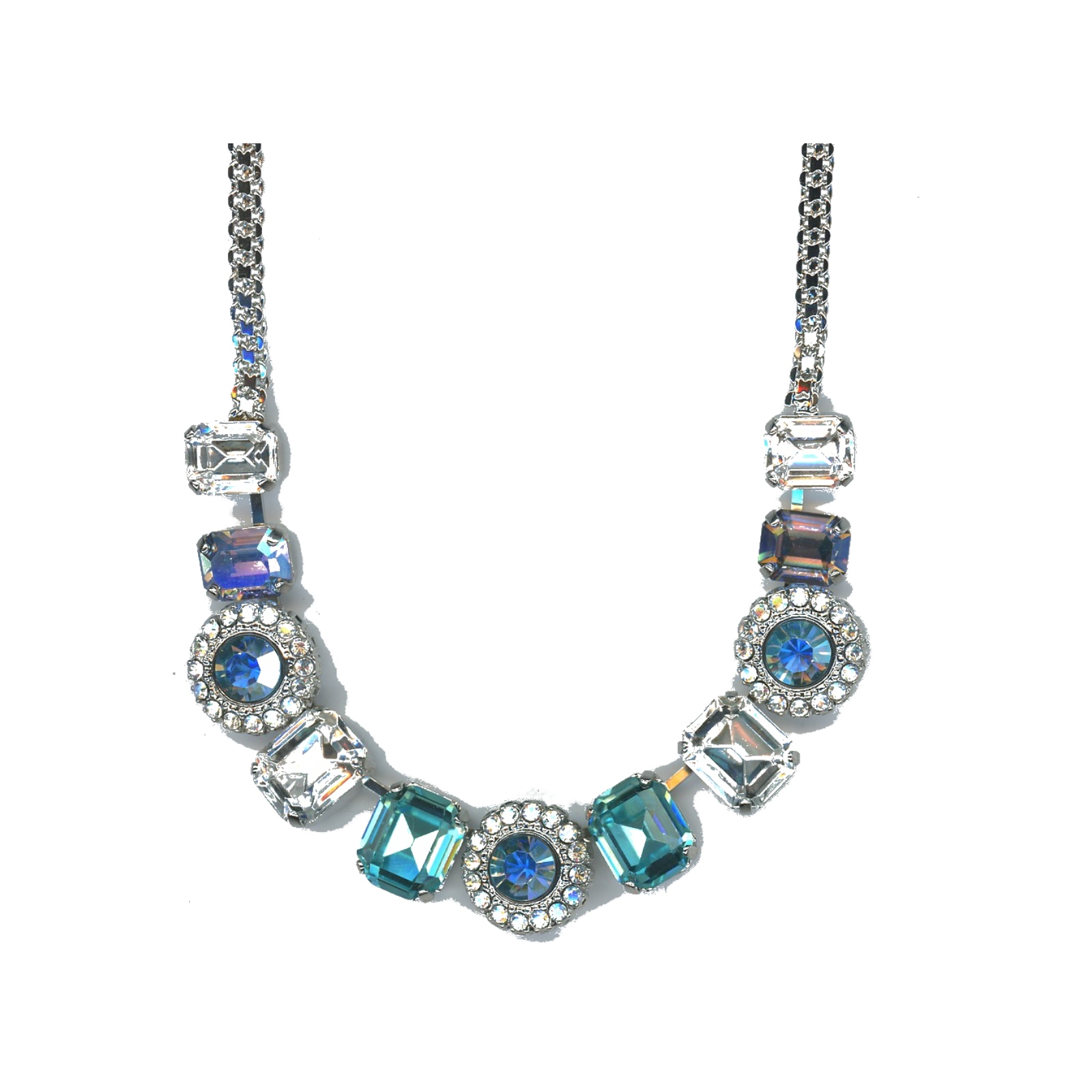 N-3014-3-141-SP Necklace By Mariana Woman Chic Crystal Tabac Swarovski Crystals - Image 1