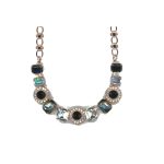 Necklace By Mariana Woman Sparkling Pearl and Jet Swarovski Crystals