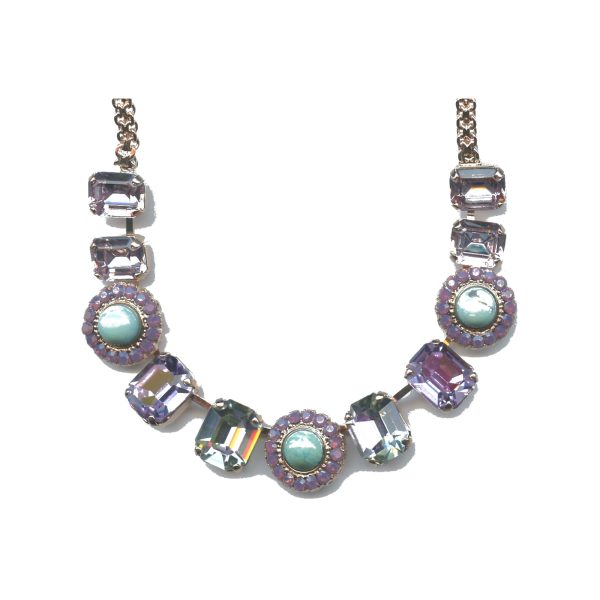 Necklace By Mariana Woman Stylish Pearl Mineral and Moonlight Swarovski Crystals