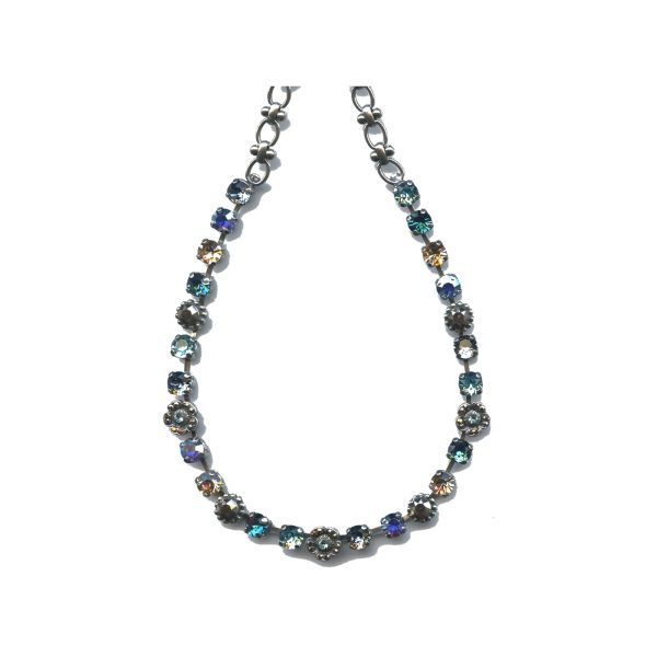 Necklace By Mariana Woman Beautiful Light Turquoise and AB Swarovski Crystals
