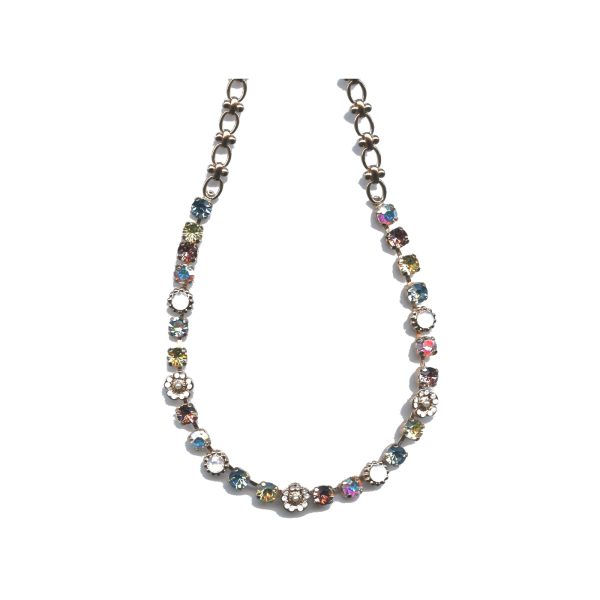 Necklace By Mariana Woman Sophisticated Light Amethyst and Rose Swarovski Crystals