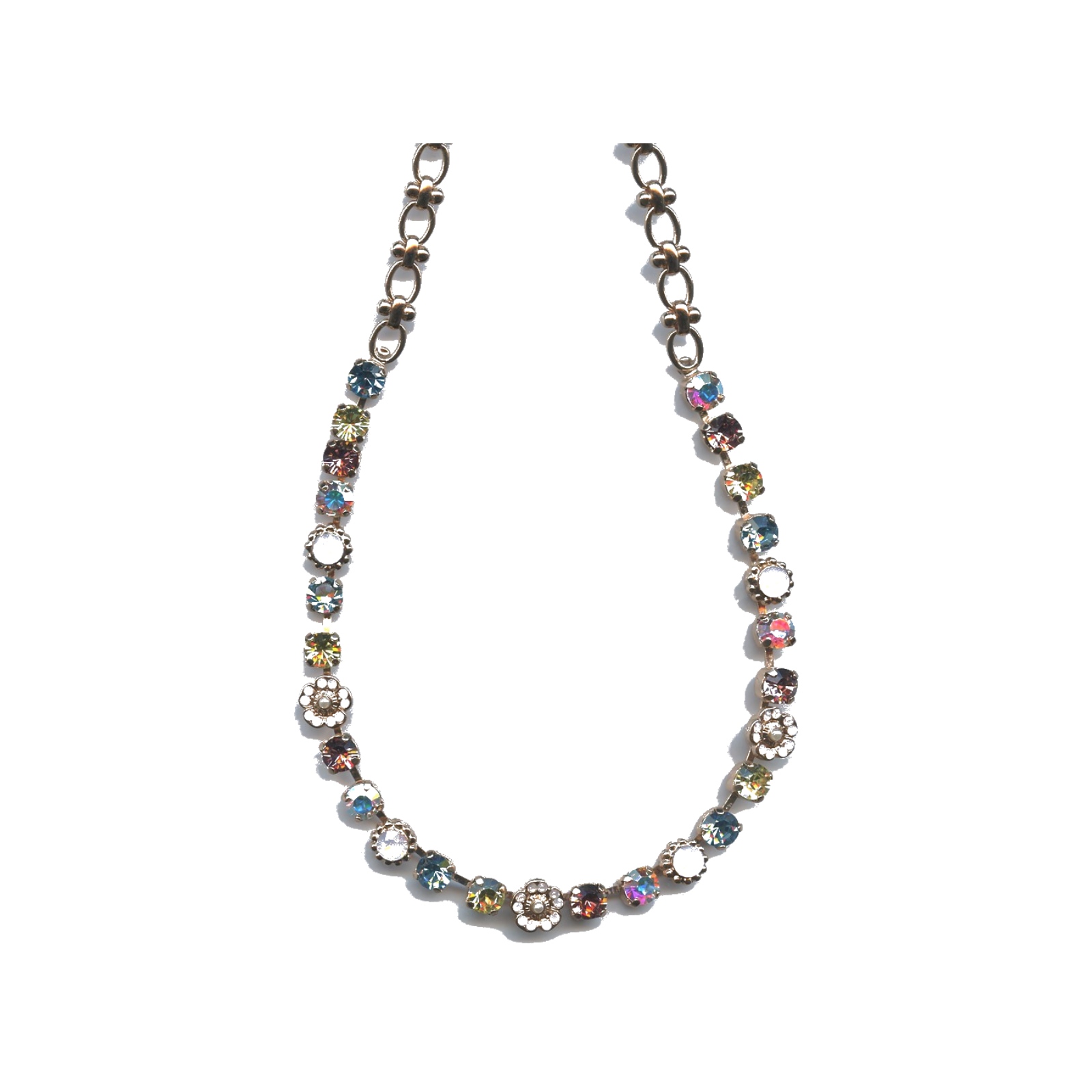 N-3504-2-1015-SP Necklace By Mariana Woman Sophisticated Light Amethyst and Rose Swarovski Crystals - Image 1