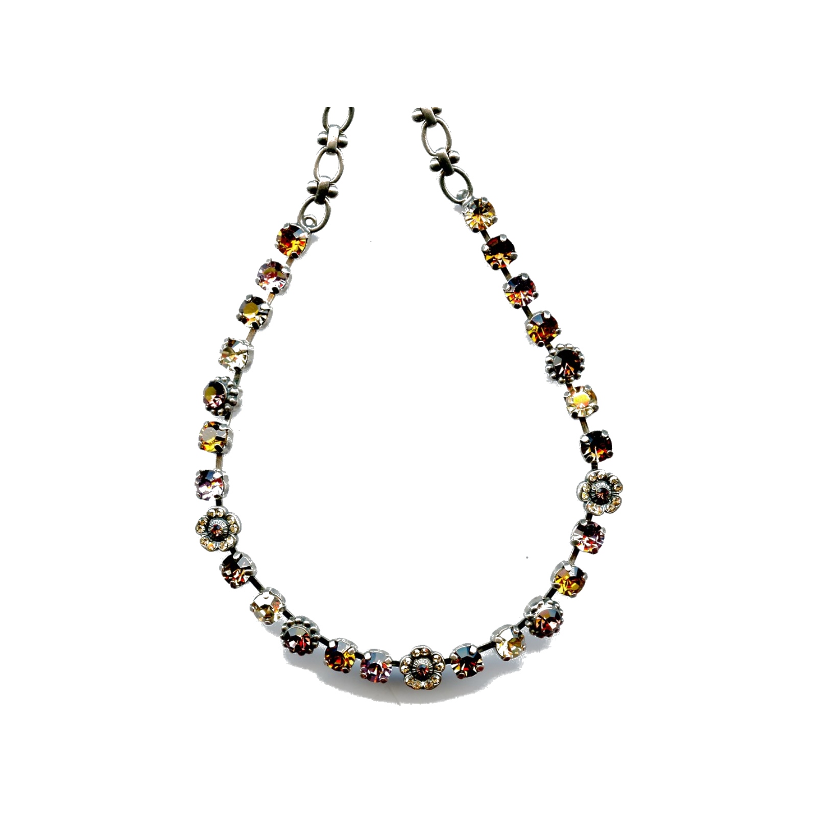 N-3504-2-1018-SP Necklace By Mariana Woman Glamorous Jet Hematite and Black Diamond Swarovski Crystals - Image 1