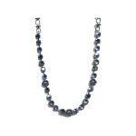 Necklace By Mariana Woman Classic Agate Mineral and Sapphire Swarovski Crystals