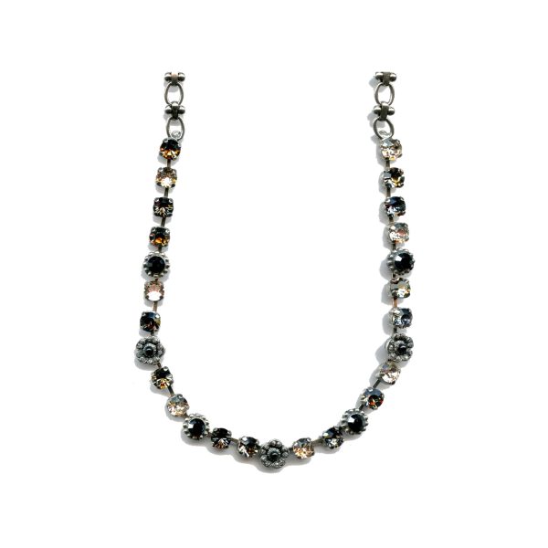 Necklace By Mariana Woman Luminous Crystal Luminous Green and Black Diamond Swarovski Crystals