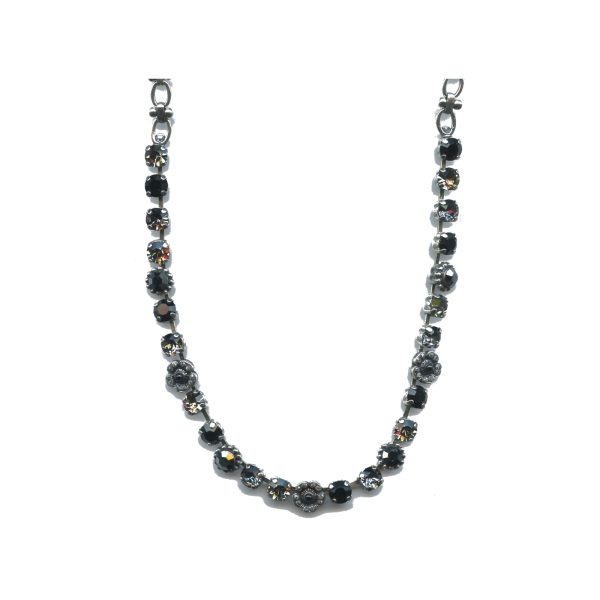 Necklace By Mariana Woman Dazzling Black Diamond and Grey and Jet Black Swarovski Crystals
