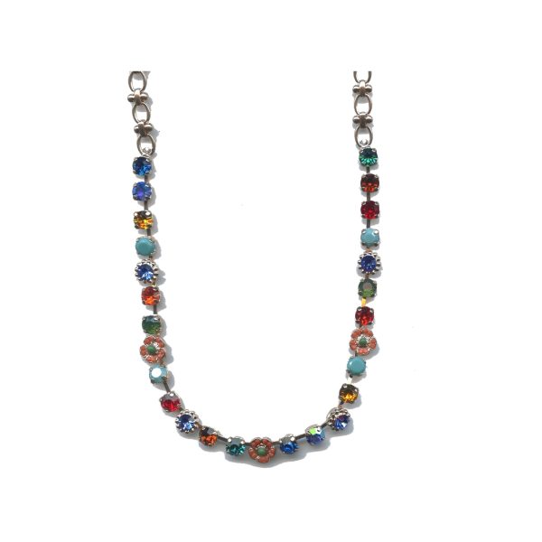 Necklace By Mariana Woman Fashionable Topaz and Turq Swarovski Crystals