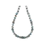 Necklace By Mariana Woman Beautiful Chrysolite Opal and Light Peach Swarovski Crystals - Image 2