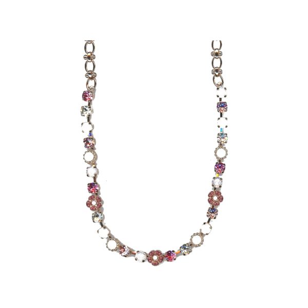 Necklace By Mariana Woman Lovely Pink and Pink Opal Swarovski Crystals