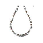 Necklace By Mariana Woman Luxurious Topaz and Pale Green and Pink Swarovski Crystals - Image 2