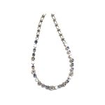 Necklace By Mariana Woman Modern Shades of Purple and Shell Swarovski Crystals