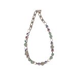 Necklace By Mariana Woman Refined Light Amethyst and Clear Swarovski Crystals - Image 2
