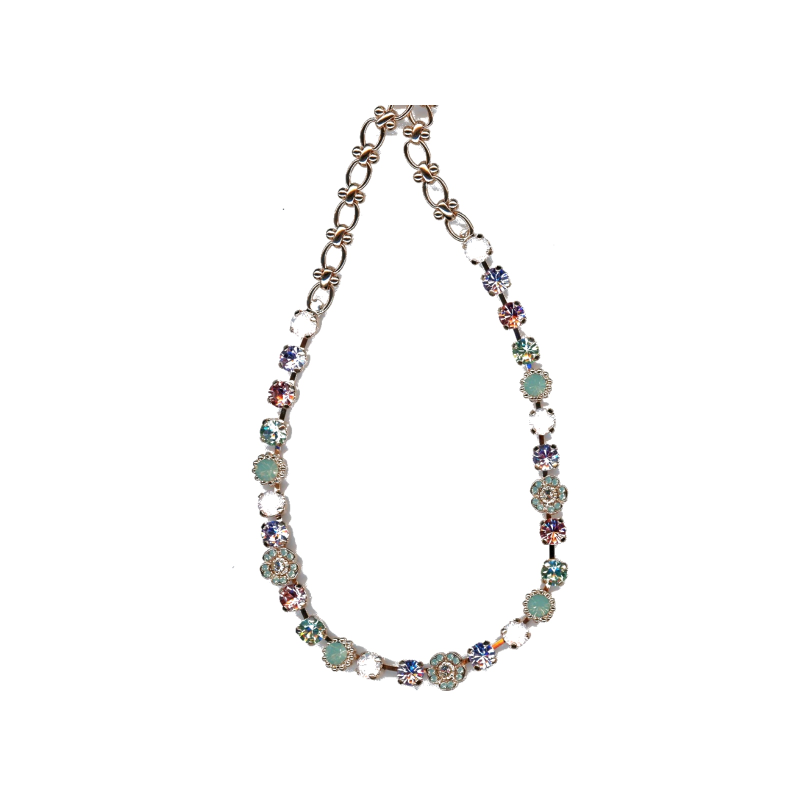 N-3504-2-1063-SP Necklace By Mariana Woman Refined Light Amethyst and Clear Swarovski Crystals - Image 1