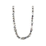 Necklace By Mariana Woman Elegant Pinks and light sapphire and chrysolite Swarovski Crystals