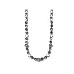 Necklace By Mariana Woman Captivating White Opal and Montana Blue Swarovski Crystals