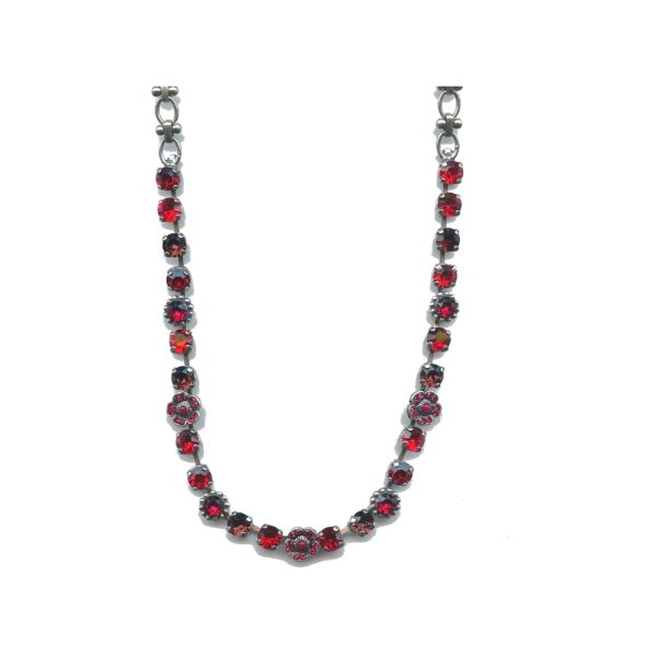 Necklace By Mariana Woman Radiant Siam and Ruby and Burgundy Swarovski Crystals