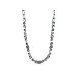 Necklace By Mariana Woman Charming Snowflake Mineral and Light Rose Swarovski Crystals