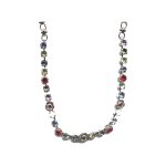Necklace By Mariana Woman Stunning Denim blue and violet Swarovski Crystals - Image 2