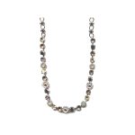 Necklace By Mariana Woman Beautiful Blues and Sand Iridescent Swarovski Crystals - Image 2