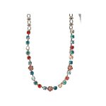 Necklace By Mariana Woman Lovely Red and Aqua Swarovski Crystals