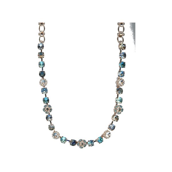 Necklace By Mariana Woman Charming Montana and Teal Swarovski Crystals